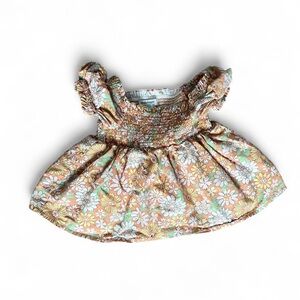 Haute Hippie Baby Girl Floral Smocked Dress Size 12m